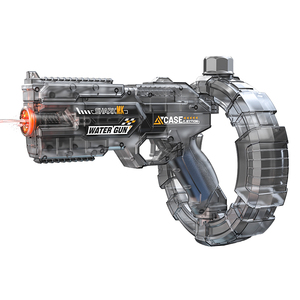 Pistola de <span class=keywords><strong>Agua</strong></span> Transparente con Luz Intermitente, Funciona con Pilas, Juguete Acuático de Plástico - Product Image 5