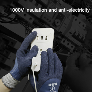 <span class=keywords><strong>Gants</strong></span> isolés basse tension <span class=keywords><strong>1000V</strong></span> pour l'électricité <span class=keywords><strong>Gants</strong></span> isolants électriques imperméables confortables Caoutchouc de latex naturel - Product Image 5