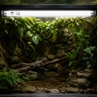 LuckyHerp T8 36W UVB5.0 Lampe UVB Spirale Classique en Verre pour Reptiles Écologique Intérieur Toutes Saisons 48in JX-FL8T3605