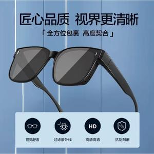 Lunettes de soleil populaires pour femmes, style en ligne, monture noire en PC, verres AC, protection UV375, type 3, ensemble de pare-soleil miroir - Product Image 4