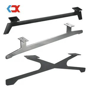 Pies de soporte de mesa de centro de acero inoxidable, patas de Metal para muebles negros para sofá cama, el más Popular