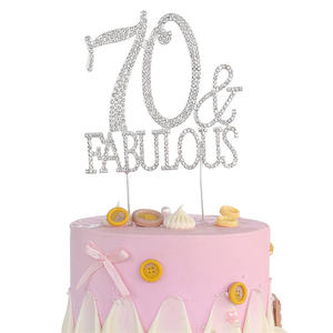 Venta directa <span class=keywords><strong>de</strong></span> fábrica número <span class=keywords><strong>70</strong></span> Mini Tema <span class=keywords><strong>de</strong></span> pastel Topper patrón personalizado letras Diy pastel Topper <span class=keywords><strong>cumpleaños</strong></span> - Product Image 1