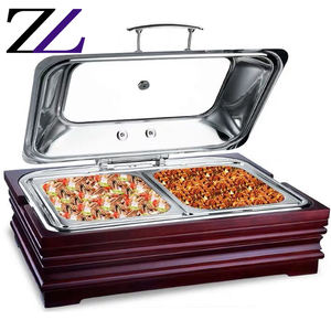 Otherhotel מטבח ציוד מודרני עץ מזנון מזנון חשמלי chaffing מנות שרת מזנון קייטרינג מזון חם עץ - Product Image 5