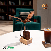 Automatisme cinétique en bois Jhisen Dragon occidental, ornement de bureau de luxe unique, cadeau artistique pour la Saint-Valentin, support d'échantillons, vente en gros