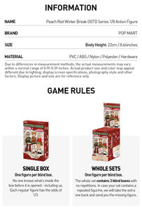 Nouveauté 100% Original POP MART Winter Break Peach <span class=keywords><strong>Riot</strong></span> OOTD Series 1/8 22cm Figurine d'<span class=keywords><strong>action</strong></span> Cadeau de Noël Boîte mystère - Product Image 6