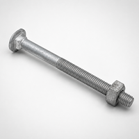 Fabricant de boulons à tête cylindrique sur mesure, haute résistance, galvanisés à chaud, norme GB/T 12, pour connexion entre poteau en bois et traversine.