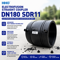 Coupleur électrofusion DN180 SDR11 PE100 HDPE pour les travaux d'ingénierie municipale, la lutte contre l'incendie et les conduites de gaz