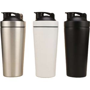 मुद्रित ब्रांड नाम के साथ शिविर 304 लिए स्टेनलेस स्टील इन्सुलेट वाटर बोतल वैक्यूम धातु प्रोटीन शेकर कप - Product Image 1