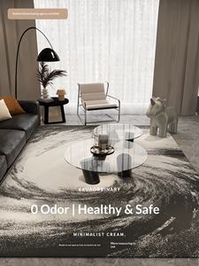 Alfombra para Sala <span class=keywords><strong>de</strong></span> Estar 2025, Nueva, Gris Claro, <span class=keywords><strong>de</strong></span> Lujo, <span class=keywords><strong>de</strong></span> Alta Gama, para Dormitorio, Tejida a Máquina, Lavable, Impermeable, para Mesa <span class=keywords><strong>de</strong></span> Centro - Product Image 3