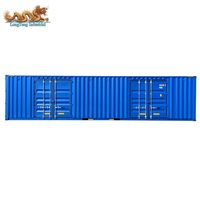 Conteneur d'expédition à ouverture latérale cubique de 40 pieds 40 pieds 40hq de haut avec 2 portes latérales faciles à ouvrir