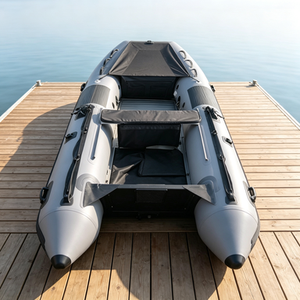 <span class=keywords><strong>Bateau</strong></span> <span class=keywords><strong>pneumatique</strong></span> à coque en aluminium AI380, 3,8 m (12,5 pi), 5 personnes, yacht sportif en PVC, plaque de fond en alliage d'aluminium, <span class=keywords><strong>moteur</strong></span> 35 CV - Product Image 4