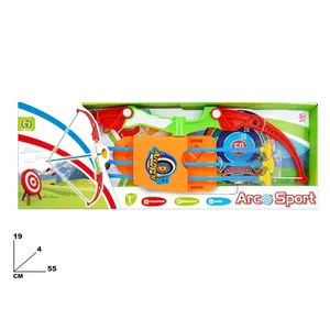 Juego de arco deportivo de 55 cm con flechas y diana para niños, para jugar al aire libre - Product Image 1