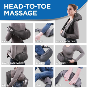 Werkseitiges Nacken-und Schulter massage gerät mit Wärme zur Schmerz linderung bei tiefem Gewebe Tragbar und wiederauf ladbar für das Home Office - Product Image 6