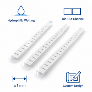 Canal de prélèvement capillaire découpé sur mesure pour bandelettes de test de <span class=keywords><strong>glycémie</strong></span> avec taille de chambre personnalisée - Product Image 3