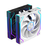 Ventiladores ARGB de 120 mm para Caja de PC, Alto Flujo de Aire, Refrigeración Silenciosa, Iluminación RGB PWM de 4 Pines, Compatible con Computadoras para Juegos y Enfriadores de CPU
