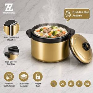 Set di 5 Contenitori Isolanti in Acciaio Inox Zhenneng, Doppia Parete, Mantiene Caldo e Freddo, Senza BPA, per Casa, Cucina e Catering - Product Image 3