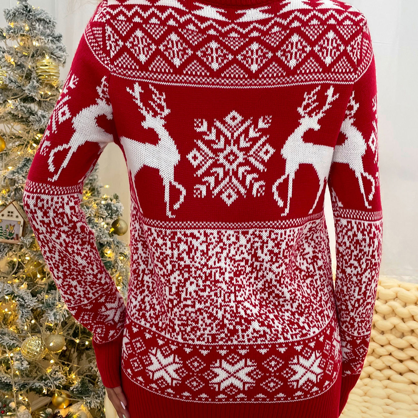 Elk Knitted Sweater