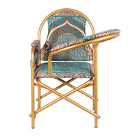 Chaise de prière islamique pliable en métal empilable pour mosquée et église avec tablette d'écriture intégrée – Vente en gros