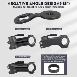 Soporte para Bicicleta con <span class=keywords><strong>GPS</strong></span> TOSEEK, Soporte para Bicicleta para Accesorios Gramin <span class=keywords><strong>Bryton</strong></span> Wahoo, Soporte para Ciclocomputador, Soporte para Cronómetro - Product Image 4