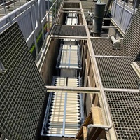 Membrane hydrophile en fibre PVDF renforcée à séparation spéciale 740m² pour l'usine de purification des eaux usées industrielles