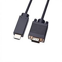 Cable Adaptador VGA Macho-Macho Chapado en Oro de 1.8m 1080P con Sincronización de Audio para Monitor de PC, Proyector y TV