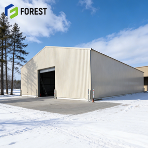 Bâtiment d'atelier préfabriqué en acier durable pour le stockage de pièces détachées, structure à treillis à longue portée pour entrepôt, bureau, parc industriel, hôpital - Product Image 1