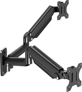Soporte de Pared para Dos Monitores de hasta 32 Pulgadas, Inclinación de 90 Grados, Brazo Doble, Nuevo Soporte de Pared para Monitor de Computadora - Product Image 1