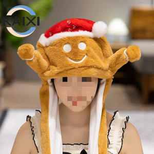 Vente en Gros Usine Chapeaux de Noël 60cm Chapeaux en Peluche <span class=keywords><strong>Grinch</strong></span> de Noël avec Oreilles Mobiles et Sac d'Air - Product Image 3