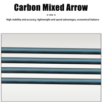 7.8mm carbone mixte tir à l'arc CS jeu de tir flèche pointe en acier plastique plume classique tête de sécurité éponge mousse conseils tir à l'arc étiquette