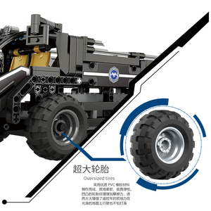 Para Mould King 13008, modelo de coche de juguete de policía electrónica, bloques de construcción para niños, juguetes RC de policía de ciudad - Product Image 3