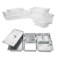Plastique/PP Acier inoxydable 	 Matériel et fournitures de cuisine commerciale pour hôtels, restaurants et traiteurs, bacs GN