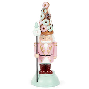 Estatua de decoración navideña personalizada, figurita de croquemche Che de resina, de poliresina <span class=keywords><strong>donut</strong></span>, sombrero de <span class=keywords><strong>donut</strong></span>, figura de soldado caramelo, cascanueces - Product Image 4
