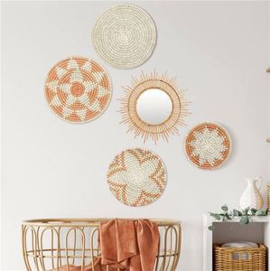 Living Decor Negozio Boho Canapa Tavolino Arte Murale Etiope Art Deco Nostalgia Pare Di Decoracion - Product Image 3