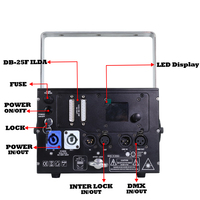 SF2-811D 10W High-End Stabiles RGBW-Laserlicht mit Animation und ILDA-Steuerung für Veranstaltungen, Bühnen, Hochzeiten und Aufführungen