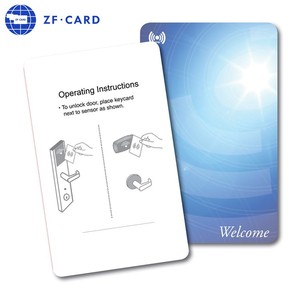 Chất lượng tuyệt vời RFID 13.56Mhz NXP Mifare siêu nhẹ (r) EV1 PVC không tiếp xúc IC khách sạn <span class=keywords><strong>Key</strong></span> NFC thẻ chip thông minh - Product Image 3