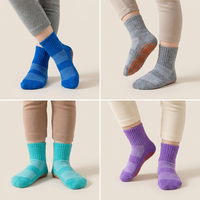 Chaussettes respirantes en maille antidérapantes pour enfants, avec semelle en silicone, pour tout-petits, garçons et filles, logo personnalisé, OEM