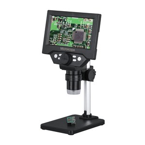 <span class=keywords><strong>Microscope</strong></span> industriel numérique G5 <span class=keywords><strong>10MP</strong></span> 1-1000X avec support en aluminium et écran LCD 5.5 ". - Product Image 1