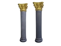Fabrication sur mesure de moules ronds en plastique ABS de 30CM de diamètre pour colonne romaine pour la construction et l'immobilier