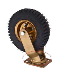 Roulettes gonflables robustes et résistantes à l'usure, roues en PU de 8 et 10 pouces, design moderne, capacité de charge de 45 kg, cuisine, salle à manger, industrie - Product Image 3