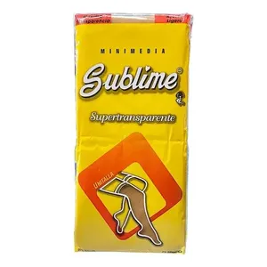 Medias Altas Transparentes para Mujer, Sublime, de Nailon y Elastano, Lisas, para Adultos - Product Image 3