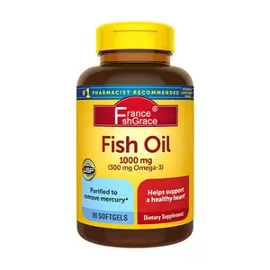 उच्च शुद्धता आहार अनुपूरक मस्तिष्क दिल स्वास्थ्य EPA डीएचए ओमेगा 3 मछली के तेल कैप्सूल