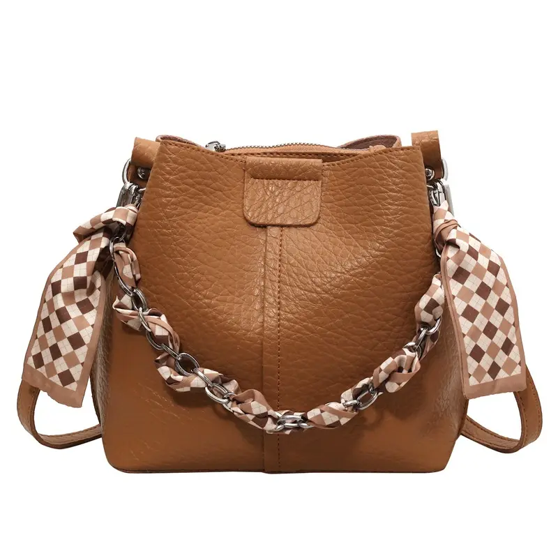 2023 Luxe Dames Messenger Bag Stoer En Mooi Design Pu Lederen Emmer Bag Met Duurzaam Materiaal Voor Vrouwen