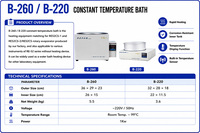 Bain-marie numérique à température constante avec affichage LED pour laboratoire et recherche scientifique