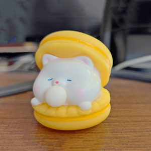 Cute Animal Macaron <b>Bubble</b> Blowing Squishy Toy PVC Stress Relief Prank Toy for <b>Kids</b> Adults - Product Image 4
