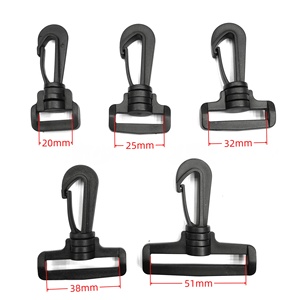 Clip di innesco con gancio a scatto in plastica professionale per cordino con fibbia zaino fai da te accessori taglie 20mm 25mm Made POM - Product Image 5