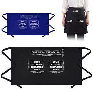 Tablier de cuisine personnalisé avec votre logo, pour la cuisine, le restaurant, la maison, le jardin, en coton imprimé sur mesure avec poches pour hommes et femmes - Product Image 1