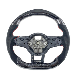 Kit de volant de voiture en Fiber de carbone Led adapté pour Volkswagen VW <span class=keywords><strong>Golf</strong></span> <span class=keywords><strong>4</strong></span> 5 6 7 8 GTI <span class=keywords><strong>R</strong></span> Line MK5 MK6 MK7 MK8 2015 2016 2017 - Product Image 1