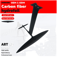 2025 nouveauté hydroptère GY-AXIS ART V2 1099 fibre de carbone vague surf aile feuille conseil électrique planche de surf accessoire noir