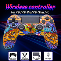 Nouvelle manette sans fil 2025 avec gyroscope 6 axes, pavé tactile et double vibration pour PS4, PC, Windows 7/8