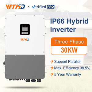 Sistema Solar Híbrido Trifásico de 30kW con 4 MPPT, Entrada Solar de 1000V, IP66, para Sistemas Solares Comerciales - Product Image 2
